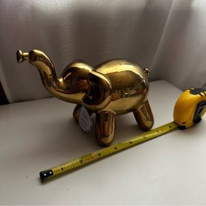 Gold elephant statue figure home decor